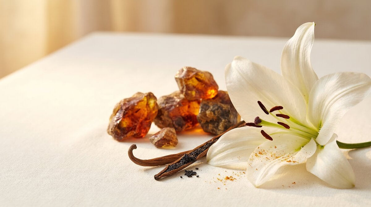 Base notes: Lily, Vanilla, Benzoin