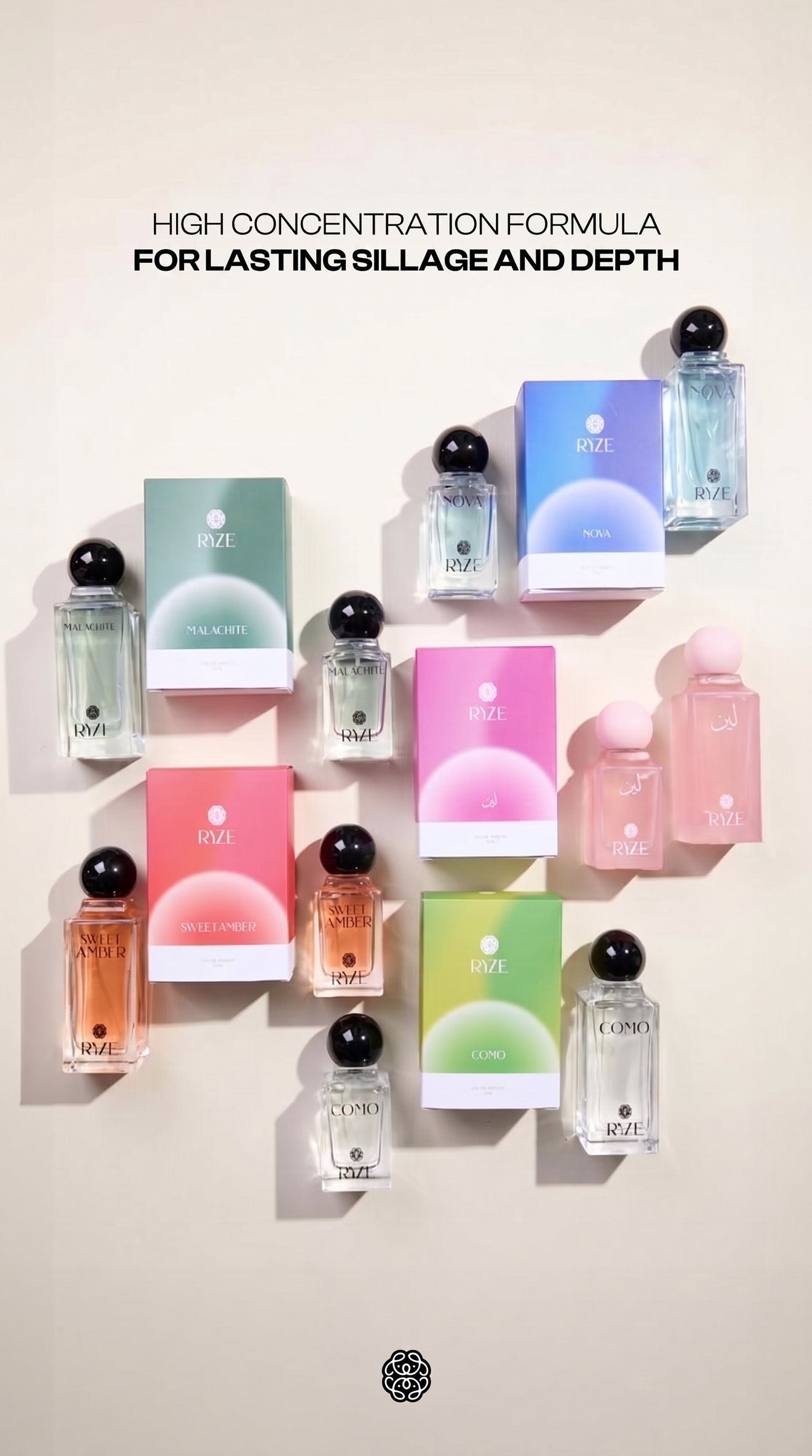 The RYZE collection, high concentration eau de parfum